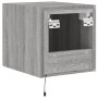 Mueble de TV de pared con luces LED gris Sonoma 30,5x35x30 cm de , Muebles TV - Ref: Foro24-837228, Precio: 36,58 €, Descuent...