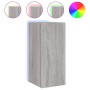 Mueble de TV de pared con luces LED gris Sonoma 30,5x35x70 cm de , Muebles TV - Ref: Foro24-837242, Precio: 48,19 €, Descuent...