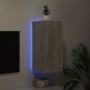 Mueble de TV de pared con luces LED gris Sonoma 30,5x35x70 cm de , Muebles TV - Ref: Foro24-837242, Precio: 48,19 €, Descuent...