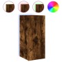 Mueble de TV de pared con luces LED roble ahumado 30,5x35x70 cm de , Muebles TV - Ref: Foro24-837240, Precio: 46,69 €, Descue...