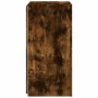 Mueble de TV de pared con luces LED roble ahumado 30,5x35x70 cm de , Muebles TV - Ref: Foro24-837240, Precio: 46,69 €, Descue...
