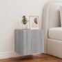 Mueble de TV de pared con luces LED gris Sonoma 40,5x35x40 cm de , Muebles TV - Ref: Foro24-837256, Precio: 42,98 €, Descuent...