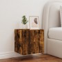 Mueble de TV de pared con luces LED roble ahumado 40,5x35x40 cm de , Muebles TV - Ref: Foro24-837254, Precio: 41,76 €, Descue...