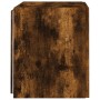 Mueble de TV de pared con luces LED roble ahumado 40,5x35x40 cm de , Muebles TV - Ref: Foro24-837254, Precio: 41,76 €, Descue...