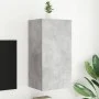 Mueble de TV de pared con luces LED gris hormigón 40,5x35x80 cm de , Muebles TV - Ref: Foro24-837263, Precio: 60,62 €, Descue...