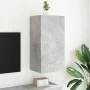 Mueble de TV de pared con luces LED gris hormigón 40,5x35x80 cm de , Muebles TV - Ref: Foro24-837263, Precio: 60,62 €, Descue...