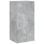 Mueble de TV de pared con luces LED gris hormigón 40,5x35x80 cm de , Muebles TV - Ref: Foro24-837263, Precio: 60,62 €, Descue...