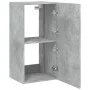 Mueble de TV de pared con luces LED gris hormigón 40,5x35x80 cm de , Muebles TV - Ref: Foro24-837263, Precio: 60,62 €, Descue...