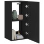 Mueble de TV de pared con luces LED negro 40,5x35x80 cm de , Muebles TV - Ref: Foro24-837261, Precio: 60,10 €, Descuento: %