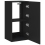 Mueble de TV de pared con luces LED negro 40,5x35x80 cm de , Muebles TV - Ref: Foro24-837261, Precio: 60,10 €, Descuento: %