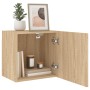 Mueble TV de pared madera ingeniería roble Sonoma 40,5x30x40 cm de , Muebles TV - Ref: Foro24-836900, Precio: 36,05 €, Descue...