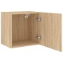 Mueble TV de pared madera ingeniería roble Sonoma 40,5x30x40 cm de , Muebles TV - Ref: Foro24-836900, Precio: 36,05 €, Descue...