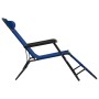 Tumbonas plegables con reposapiés 2 unidades acero azul de vidaXL, Tumbonas - Ref: Foro24-44342, Precio: 137,23 €, Descuento: %
