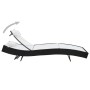 Tumbonas con mesita 2 unidades ratán sintético textilene negro de vidaXL, Tumbonas - Ref: Foro24-44894, Precio: 322,54 €, Des...