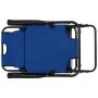 Tumbonas plegables con reposapiés 2 unidades acero azul de vidaXL, Tumbonas - Ref: Foro24-44342, Precio: 118,46 €, Descuento: %