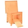 Caseta para gatos madera maciza de pino y abeto 50x46x43,5 cm de vidaXL, Mobiliario para gatos - Ref: Foro24-170640, Precio: ...