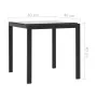 Tumbonas con mesita 2 unidades ratán sintético textilene negro de vidaXL, Tumbonas - Ref: Foro24-44894, Precio: 315,19 €, Des...