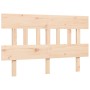 Estructura de cama con cabecero madera maciza 140x190 cm de , Camas y somieres - Ref: Foro24-3195136, Precio: 120,60 €, Descu...
