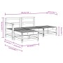 Juego de muebles de jardín 4 piezas madera maciza de pino de , Conjuntos de jardín - Ref: Foro24-3186487, Precio: 234,34 €, D...