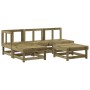 Juego de sofás de jardín 5 piezas madera de pino impregnada de , Conjuntos de jardín - Ref: Foro24-3186521, Precio: 256,92 €,...