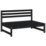 Juego muebles de jardín 6 piezas madera maciza pino negro de , Conjuntos de jardín - Ref: Foro24-3186610, Precio: 626,01 €, D...