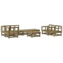 Juego de muebles de jardín 8 pzas madera de pino impregnada de , Conjuntos de jardín - Ref: Foro24-3186227, Precio: 426,42 €,...