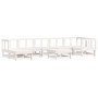 Juego de muebles de jardín 8 piezas madera maciza pino blanco de , Conjuntos de jardín - Ref: Foro24-3186278, Precio: 451,80 ...