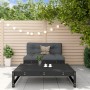 Juego de muebles de jardín 2 pzas madera maciza de pino negro de , Conjuntos de jardín - Ref: Foro24-3186589, Precio: 208,57 ...