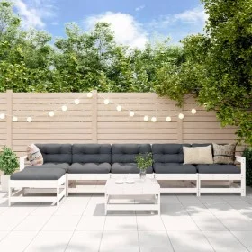 Garden furniture set 7 pieces solid white pine wood by , Garden sets - Ref: Foro24-3186432, Price: 436,31 €, Discount: %