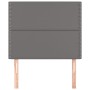 Cabeceros 2 unidades de cuero sintético gris 100x5x78/88 cm de , Cabeceros y pies de cama - Ref: Foro24-3116280, Precio: 50,5...