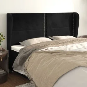 Kopfteil mit hellgrauen Samtohren 163x23x118/128 cm von , Kopf- und Fußteile - Ref: Foro24-3117872, Preis: 113,34 €, Rabatt: %