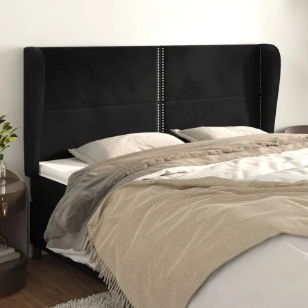Headboard with light gray velvet ears 163x23x118/128 cm by , Headboards and footboards - Ref: Foro24-3117872, Price: 113,34 €...