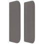 Cabecero de cuero sintético gris 203x16x78/88 cm de , Cabeceros y pies de cama - Ref: Foro24-3118740, Precio: 60,20 €, Descue...