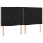Cabecero con luces LED terciopelo negro 160x5x118/128 cm de , Cabeceros y pies de cama - Ref: Foro24-3122340, Precio: 100,93 ...