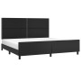 Estructura de cama con cabecero cuero sintético negro 200x200cm de , Camas y somieres - Ref: Foro24-3125530, Precio: 221,70 €...