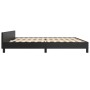 Estructura de cama con cabecero cuero sintético negro 200x200cm de , Camas y somieres - Ref: Foro24-3125530, Precio: 221,70 €...