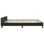 Estructura de cama con cabecero de terciopelo negro 160x200 cm de , Camas y somieres - Ref: Foro24-3125704, Precio: 212,74 €,...