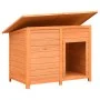 Caseta para perros madera maciza pino y abeto 120x77x86 cm de vidaXL, Casetas para perros - Ref: Foro24-170641, Precio: 177,6...