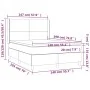 Box spring bed with cappuccino synthetic leather mattress 140x190cm by , Beds and slatted bases - Ref: Foro24-3132380, Price:...