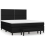 Cama box spring con colchón tela negro 160x200 cm de , Camas y somieres - Ref: Foro24-3136527, Precio: 591,05 €, Descuento: %