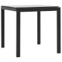Tumbonas con mesita 2 unidades ratán sintético textilene negro de vidaXL, Tumbonas - Ref: Foro24-44893, Precio: 271,19 €, Des...