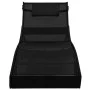 Sonnenliegen mit 2 Einheiten synthetisches Rattan Textilene schwarz von vidaXL, Liegen - Ref: Foro24-44893, Preis: 264,45 €, ...