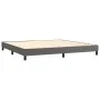 Boxspringbett mit grauer Kunstledermatratze 200x200 cm von , Betten und Lattenroste - Ref: Foro24-3141087, Preis: 590,84 €, R...