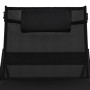 Tumbonas con mesita 2 unidades ratán sintético textilene negro de vidaXL, Tumbonas - Ref: Foro24-44893, Precio: 271,19 €, Des...