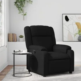 Sillón reclinable de cuero sintético negro de , Sillones - Ref: Foro24-373522, Precio: 233,70 €, Descuento: %