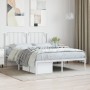 Estructura de cama de metal con cabecero blanca 140x190 cm de , Camas y somieres - Ref: Foro24-373936, Precio: 83,70 €, Descu...