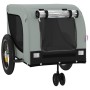 Remolque de bicicleta mascotas hierro tela Oxford gris negro de , Cochecitos para mascotas - Ref: Foro24-94014, Precio: 100,2...
