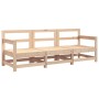Juego de muebles de jardín 3 piezas madera maciza de pino de , Sofás modulares de exterior - Ref: Foro24-825527, Precio: 174,...