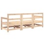 Juego de muebles de jardín 3 piezas madera maciza de pino de , Sofás modulares de exterior - Ref: Foro24-825527, Precio: 174,...