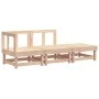 Garden furniture set 3 pieces solid pine wood by , Modular outdoor sofas - Ref: Foro24-825408, Price: 132,12 €, Discount: %